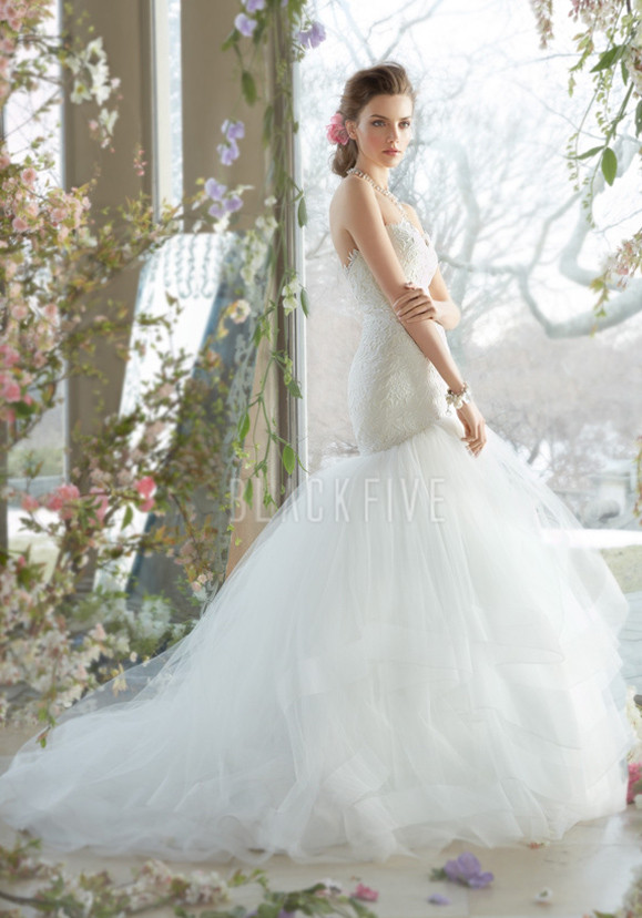 tulle gown for wedding